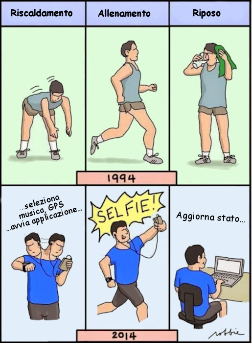 La palestra ieri e oggi...
