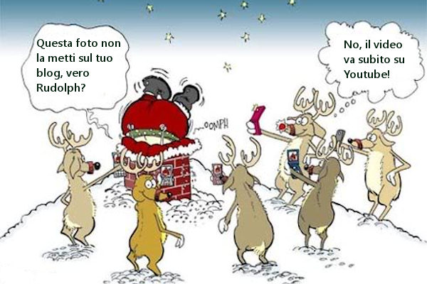 Babbo Natale Youtube Video.Vignetta Se Anche Le Renne Di Babbo Natale Sono Tecnologiche