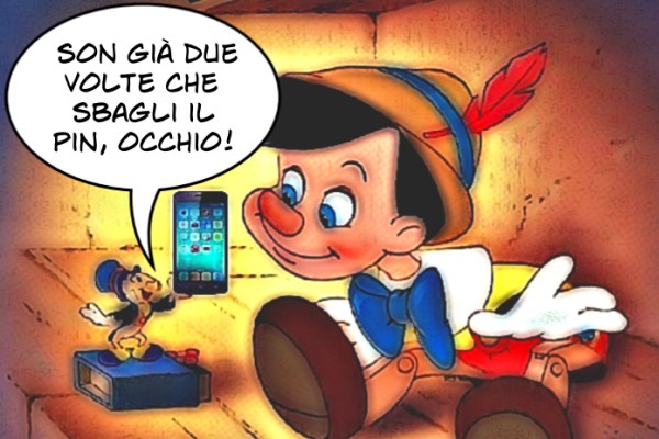 Pinocchio e lo smartphone
