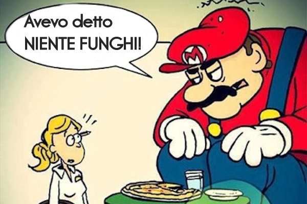 A Supermario non piacciono i funghi