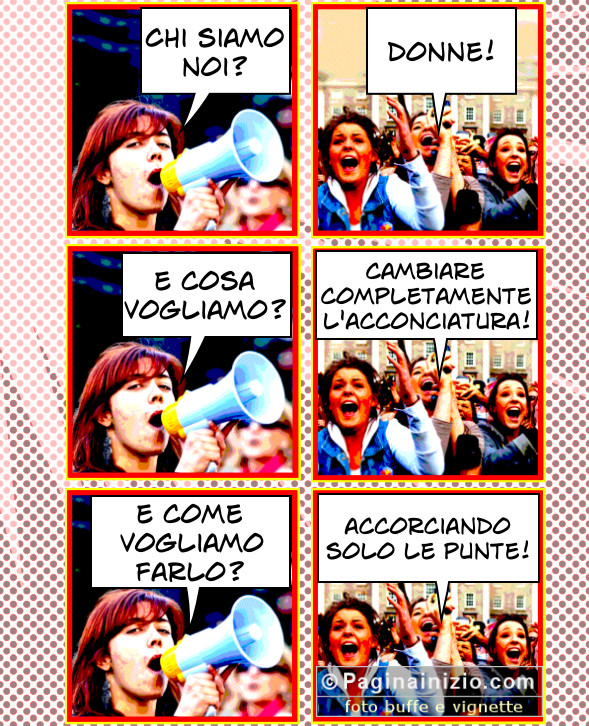 Le donne e l'acconciatura!