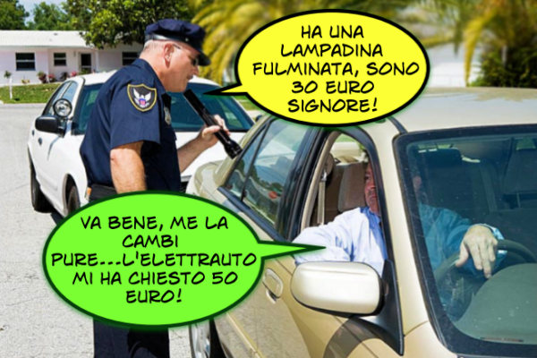 La sostituzione della lampadina
