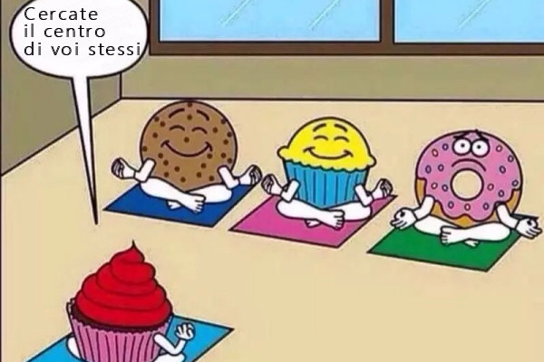 A lezione di yoga...