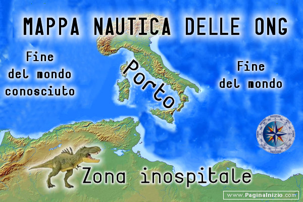La mappa nautica delle ONG