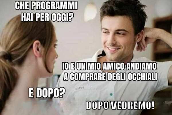 Con gli occhiali si vede meglio!
