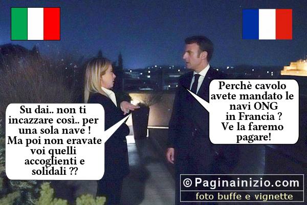 Scontro Italia Francia su immigrazione
