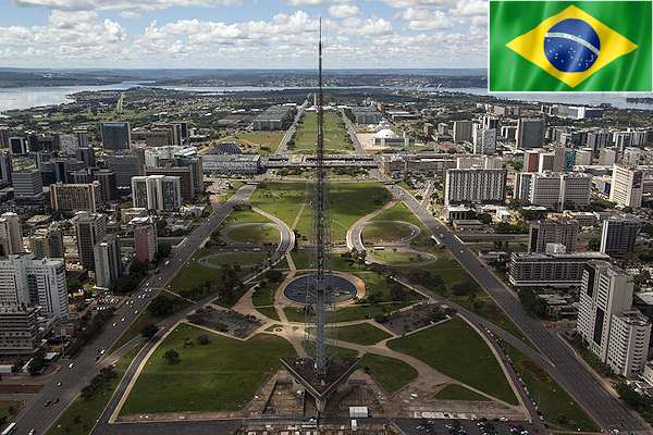 La parte centrale della capitale Brasilia