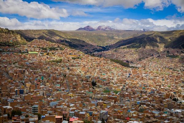 La Paz, in Bolivia,  la citt pi alta del mondo