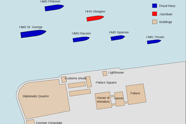 Disposizione delle imbarcazioni dell'esercito britannico