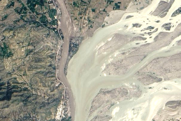 Esondazione del fiume pakistano Kabul nel 2010