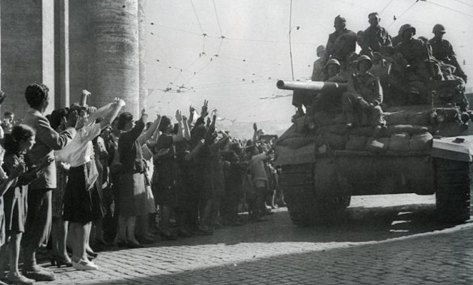 L'arrivo delle truppe USA per la liberazione di Roma (1944)