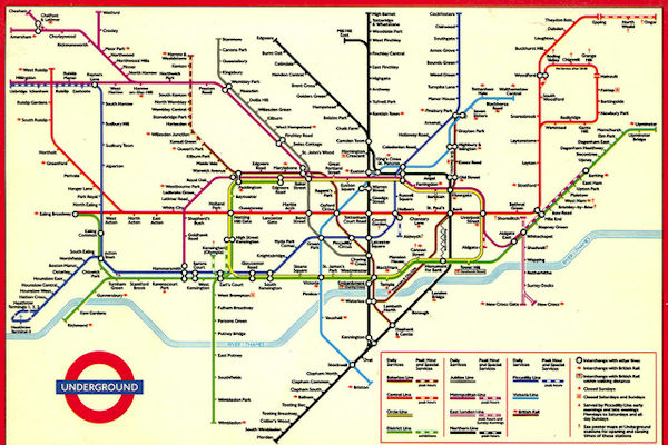 Mappa della metro di Londra