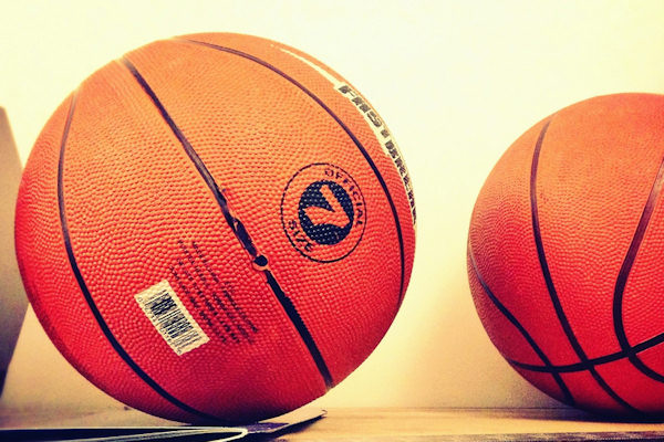 La palla della pallacanestro è