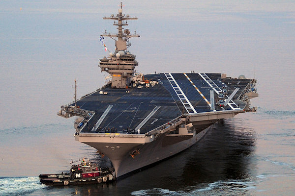 La portaerei più grande del mondo è la USS George H. W. Bush (CVN-77)