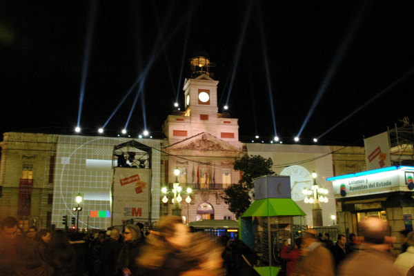 I rintocchi magici sono dell'orologio della Puerta del Sol di Madrid