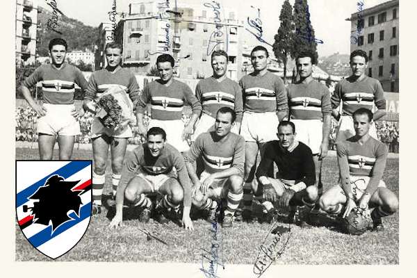 La prima formazione della Sampdoria (1946)