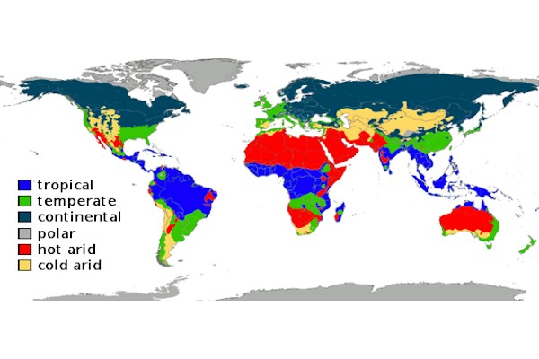 I principali tipi di clima nel mondo