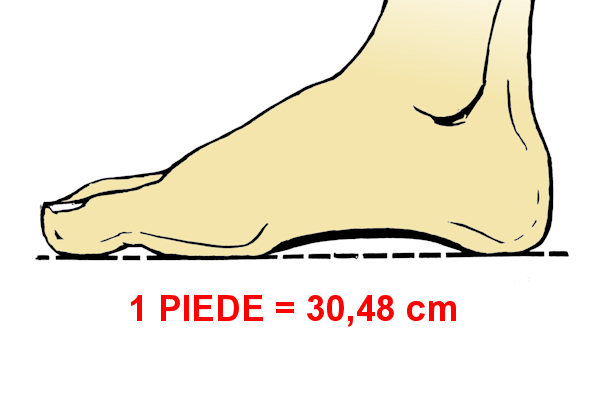 Misura standard di 1 piede