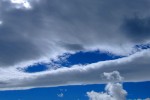 Forma delle nuvole dovuta all'effetto del Fohn