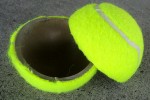 Sezione di una pallina da tennis