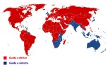 Mappatura dei paesi con guida a sinistra
