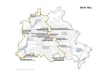 Mappa del muro di Berlino con le aree d'occupazione