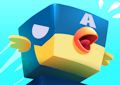 Uccellino supereroe - Square hero bird