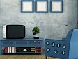 Gioco Fuga dalla casa vintage blu