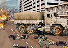 <b>Trasporto in guerra - Army machine transporter truck