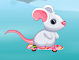 <b>Topino sulla neve - Cute rat racing