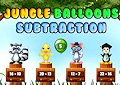 <b>Sottrazioni con animali e palloncini - Jungle balloon subtraction