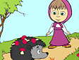 <b>Dipingi Masha - Masha and bear online coloring