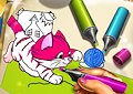 <b>Album con animali da colorare - Pets coloring book