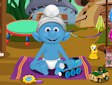 <b>Cura Baby Puffo - Smurfs baby bathing