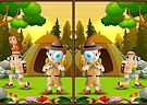 <b>Differenze nel campeggio - Spot 5 differences camping