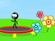 <b>Stickman sul trampolino - Trampoline stickman