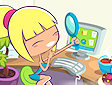 <b>Impiegata fannullona - Office slacking5