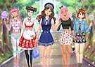 Gioco High school anime dress up