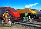 <b>Sfida moto e treno - Bike vs train