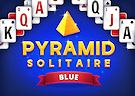 <b>Pyramid solitaire blue