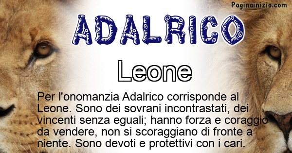 Adalrico - Animale associato al nome Adalrico