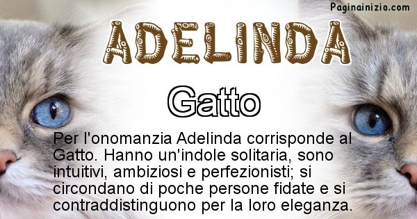 Adelinda - Animale associato al nome Adelinda