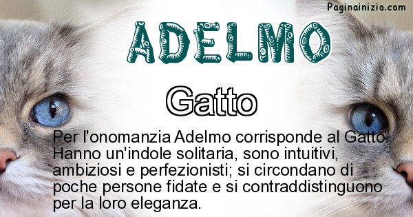 Adelmo - Animale associato al nome Adelmo