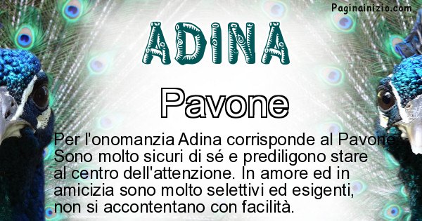 Adina - Animale associato al nome Adina