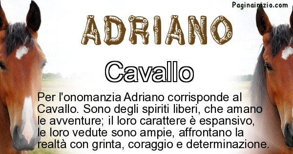 Adriano - Animale associato al nome Adriano