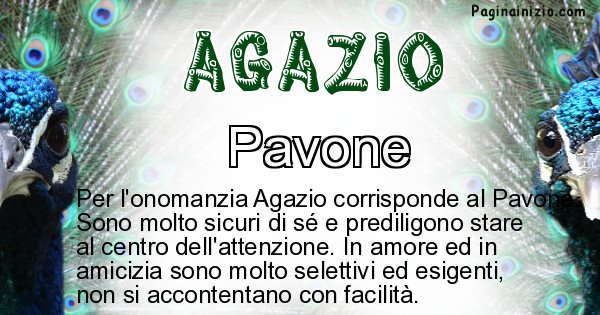 Agazio - Animale associato al nome Agazio