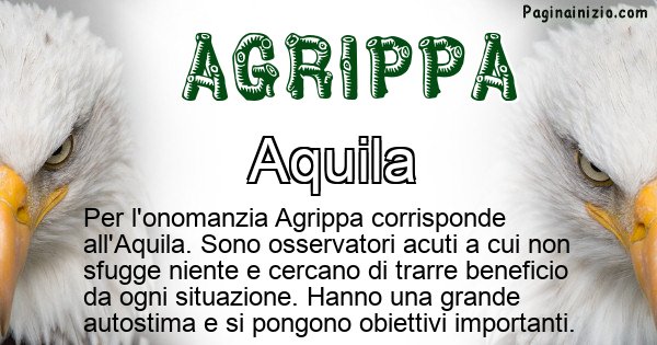 Agrippa - Animale associato al nome Agrippa