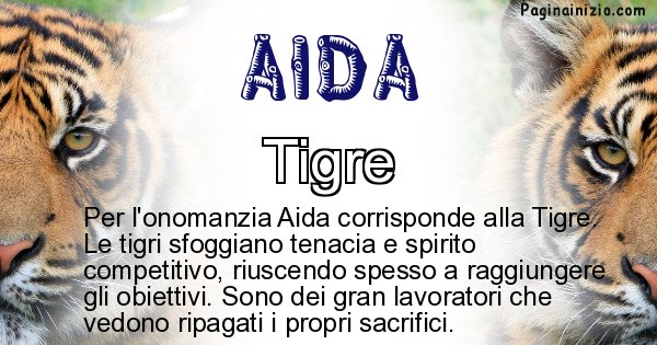 Aida - Animale associato al nome Aida