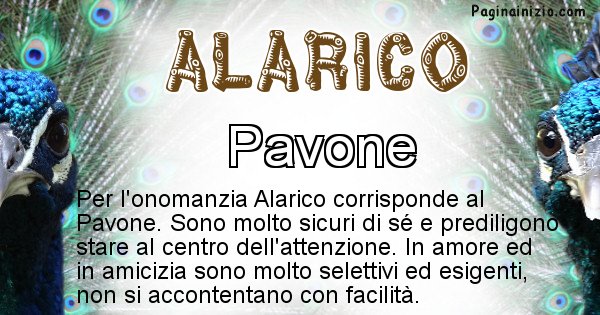 Alarico - Animale associato al nome Alarico