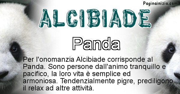 Alcibiade - Animale associato al nome Alcibiade